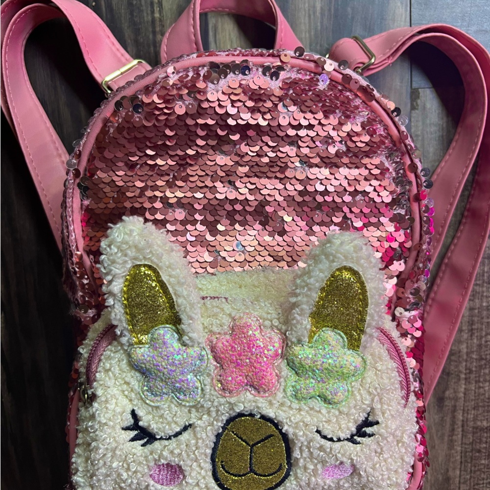 Llama Backpack W/ Sequins